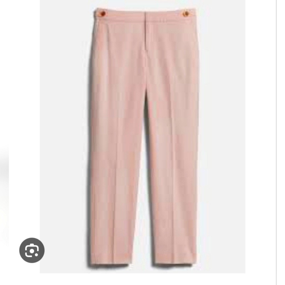 New With Tag Avery Linen Blended Tailored Ankle Pant Size 0 Peach
